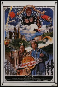 4z855 STRANGE BREW 1sh 1983 art of hosers Rick Moranis & Dave Thomas with beer by John Solie!