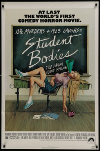 4z861 STUDENT BODIES 1sh 1981 sex kills, gruesome Morgan Kane high school horror art!