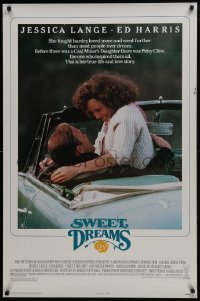 4z870 SWEET DREAMS 1sh 1985 pretty Jessica Lange & Ed Harris in Patsy Cline bio!