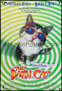 4z885 THAT DARN CAT DS 1sh 1997 Christina Ricci, Doug E. Doug, Peter Boyle, cool cat in sunglasses!
