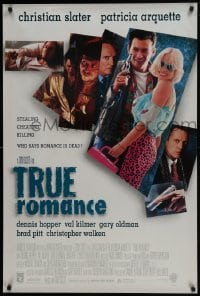 4z923 TRUE ROMANCE DS 1sh 1993 Christian Slater, Patricia Arquette, by Quentin Tarantino!