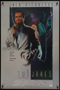 4z927 TWO JAKES DS 1sh 1990 cool full-length art of smoking Jack Nicholson by Rodriguez!