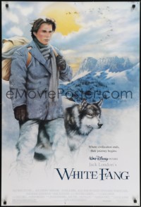 4z966 WHITE FANG DS 1sh 1991 Disney, Ethan Hawke, from the novel by Jack London!