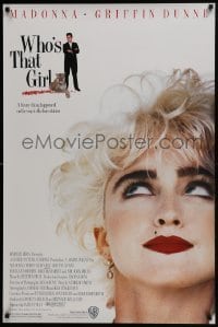 4z971 WHO'S THAT GIRL 1sh 1987 great portrait of young rebellious Madonna, Griffin Dunne