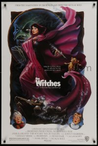 4z978 WITCHES 1sh 1990 Nicolas Roeg, Jim Henson, Anjelica Huston, Winters fantasy art!
