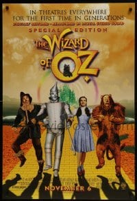 4z979 WIZARD OF OZ advance DS 1sh R1998 Victor Fleming, Judy Garland all-time classic!