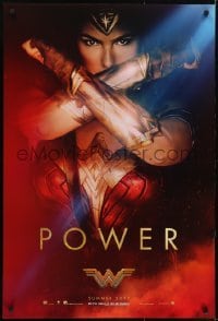 4z985 WONDER WOMAN teaser DS 1sh 2017 sexiest Gal Gadot in title role/Diana Prince, Power!