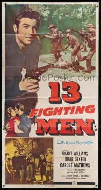 5a472 13 FIGHTING MEN 3sh 1960 different image of Civil War soldier Grant Williams with gun!