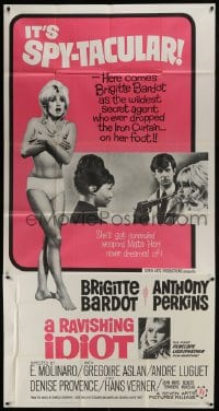 5a476 AGENT 38-24-36 3sh 1965 A Ravishing Idiot, sexy spy Brigitte Bardot & Tony Perkins!