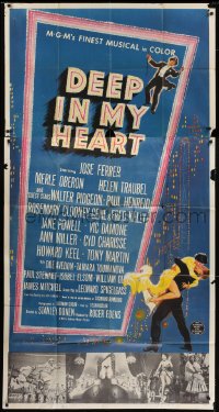 5a516 DEEP IN MY HEART 3sh 1954 MGM's finest all-star musical with 13 top MGM stars, dancing art!