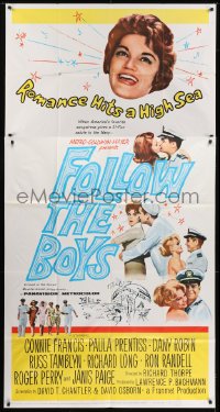 5a540 FOLLOW THE BOYS 3sh 1963 Connie Francis sings and the whole Navy fleet swings!