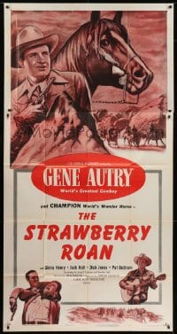 5a545 GENE AUTRY 3sh 1954 art of World's Greatest Cowboy and Champion, World's Wonder Horse!