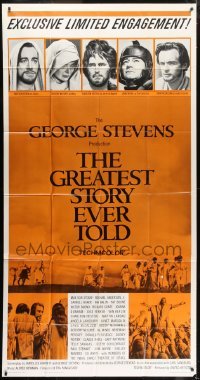 5a549 GREATEST STORY EVER TOLD 3sh 1965 Max von Sydow as Jesus, exclusive limited engagement!