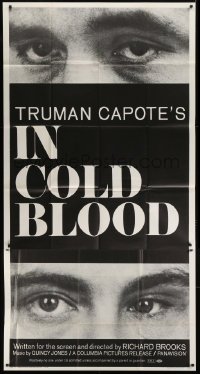 5a561 IN COLD BLOOD 3sh 1967 Richard Brooks directed, Robert Blake, from Truman Capote novel!