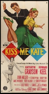 5a572 KISS ME KATE 3sh 1953 great art of Howard Keel spanking Kathryn Grayson, Ann Miller!