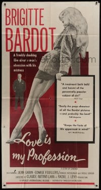 5a582 LOVE IS MY PROFESSION 3sh 1959 Georges Simenon's En Cas de Malheur, sexy Brigitte Bardot!