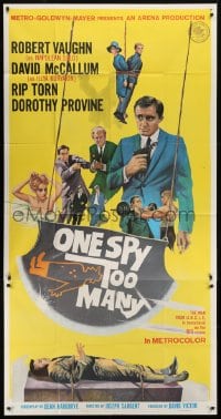 5a603 ONE SPY TOO MANY int'l 3sh 1966 Robert Vaughn, David McCallum, The Man from UNCLE!