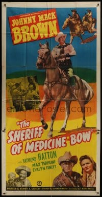 5a641 SHERIFF OF MEDICINE BOW 3sh 1948 cowboy Johnny Mack Brown, Raymond Hatton, Max Terhune!