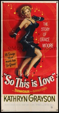 5a648 SO THIS IS LOVE 3sh 1953 deceptive art of sexy Kathryn Grayson as opera star Grace Moore!