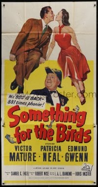 5a652 SOMETHING FOR THE BIRDS 3sh 1952 Victor Mature, Patricia Neal, Edmund Gwenn, Robert Wise
