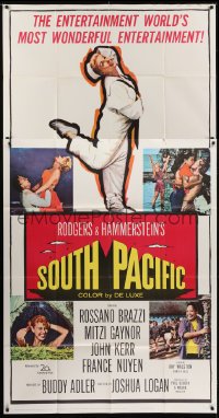 5a654 SOUTH PACIFIC 3sh 1959 Rossano Brazzi, Mitzi Gaynor, Rodgers & Hammerstein musical!