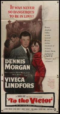 5a673 TO THE VICTOR 3sh 1948 Delmer Davies, Dennis Morgan & Viveca Lindfors dangerously in love!