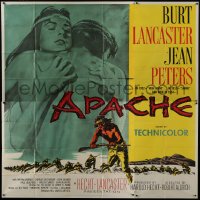 5a092 APACHE 6sh 1954 Robert Aldrich, Native American Burt Lancaster & Jean Peters, rare!
