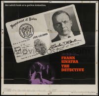 5a103 DETECTIVE 6sh 1968 Frank Sinatra as gritty New York City cop, an adult look at police!