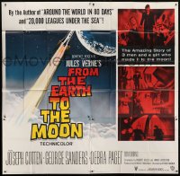 5a114 FROM THE EARTH TO THE MOON 6sh 1958 Jules Verne's boldest adventure dared by man, rare!