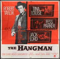 5a122 HANGMAN 6sh 1959 Robert Taylor, sexy Tina Louise, directed by Michael Curtiz, rare!