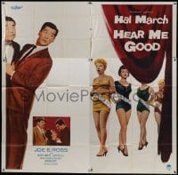 5a124 HEAR ME GOOD 6sh 1957 Hal March, Joe E. Ross, Merry Anders, Jean Willes, comedy!