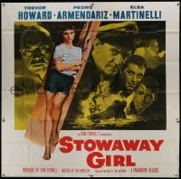 5a133 MANUELA 6sh 1957 Trevor Howard, Pedro Armendariz, Elsa Martinelli is the Stowaway Girl!