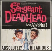 5a150 SERGEANT DEADHEAD 6sh 1965 different art of Frankie Avalon & Deborah Walley on rocket!