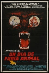 5a202 DAY OF THE ANIMALS Argentinean 1977 wildlife revenge more shocking than The Birds, cool art!