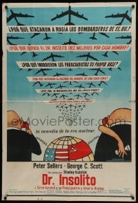 5a205 DR. STRANGELOVE Argentinean 1964 Stanley Kubrick classic, Peter Sellers, great art, rare!