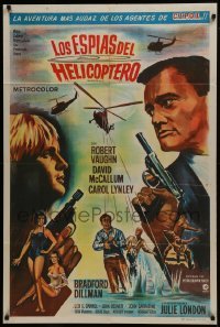 5a221 HELICOPTER SPIES Argentinean 1967 Robert Vaughn, David McCallum, The Man from UNCLE!