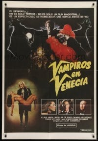 5a272 VAMPIRE IN VENICE Argentinean 1989 Klaus Kinski in the title role, sexy horror image!