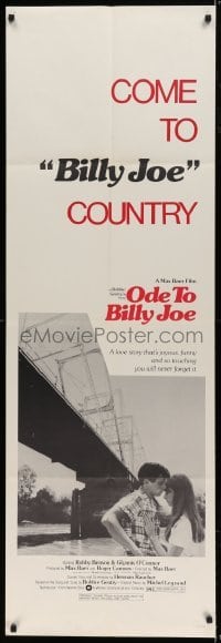 5a018 ODE TO BILLY JOE door panel 1976 Robby Benson, Glynnis O'Connor, come to Billy Joe country!