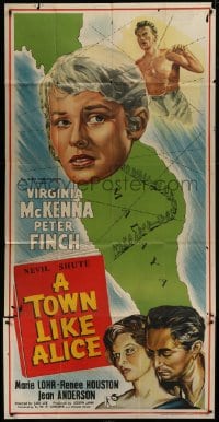 5a081 TOWN LIKE ALICE English 3sh 1956 Virginia McKenna, Peter Finch, from Nevil Shute book!