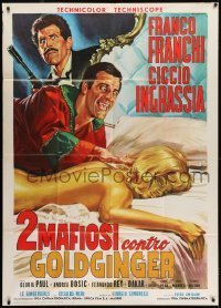 5a699 2 MAFIOSI AGAINST GOLDGINGER Italian 1p 1965 Franco & Ciccio parody of James Bond Goldfinger!