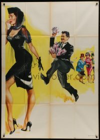 5a702 5 GOLDEN HOURS Italian 1p 1961 Nistri art of Kovacs & Cyd Charisse, no title or credits!