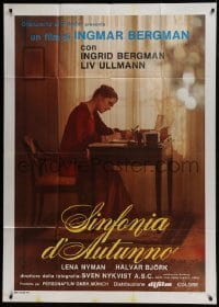 5a711 AUTUMN SONATA Italian 1p 1978 Hostsonaten, Ingmar Bergman directs & Ingrid Bergman stars!
