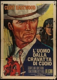 5a745 COOGAN'S BLUFF Italian 1p 1968 different art of Clint Eastwood in New York City, Don Siegel!