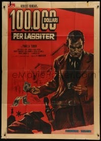 5a766 DOLLARS FOR A FAST GUN Italian 1p 1966 La Muerte cumple condena, Putzu spaghetti western art!