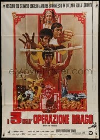 5a775 ENTER THE DRAGON Italian 1p 1973 Bruce Lee kung fu classic, the movie that made him a legend!
