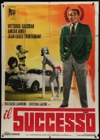 5a817 IL SUCCESSO Italian 1p 1963 Vittorio Gassman & sexy girls around cool Jaguar sports car!