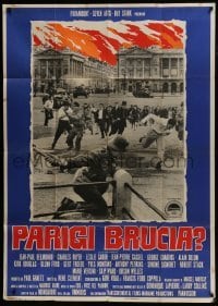 5a822 IS PARIS BURNING Italian 1p 1967 Rene Clement's Paris brule-t-il, World War II, different!