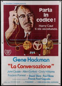 5a318 CONVERSATION Italian 2p 1974 Gene Hackman is an invader of privacy, Francis Ford Coppola