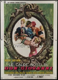 5a402 NIGHTS & LOVES OF DON JUAN Italian 2p 1971 art of Robert Hoffman & sexy girls by P. Franco!