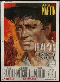 5a452 THOMPSON 1880 Italian 2p 1966 spaghetti western art of George Martin by Arnaldo Putzu!